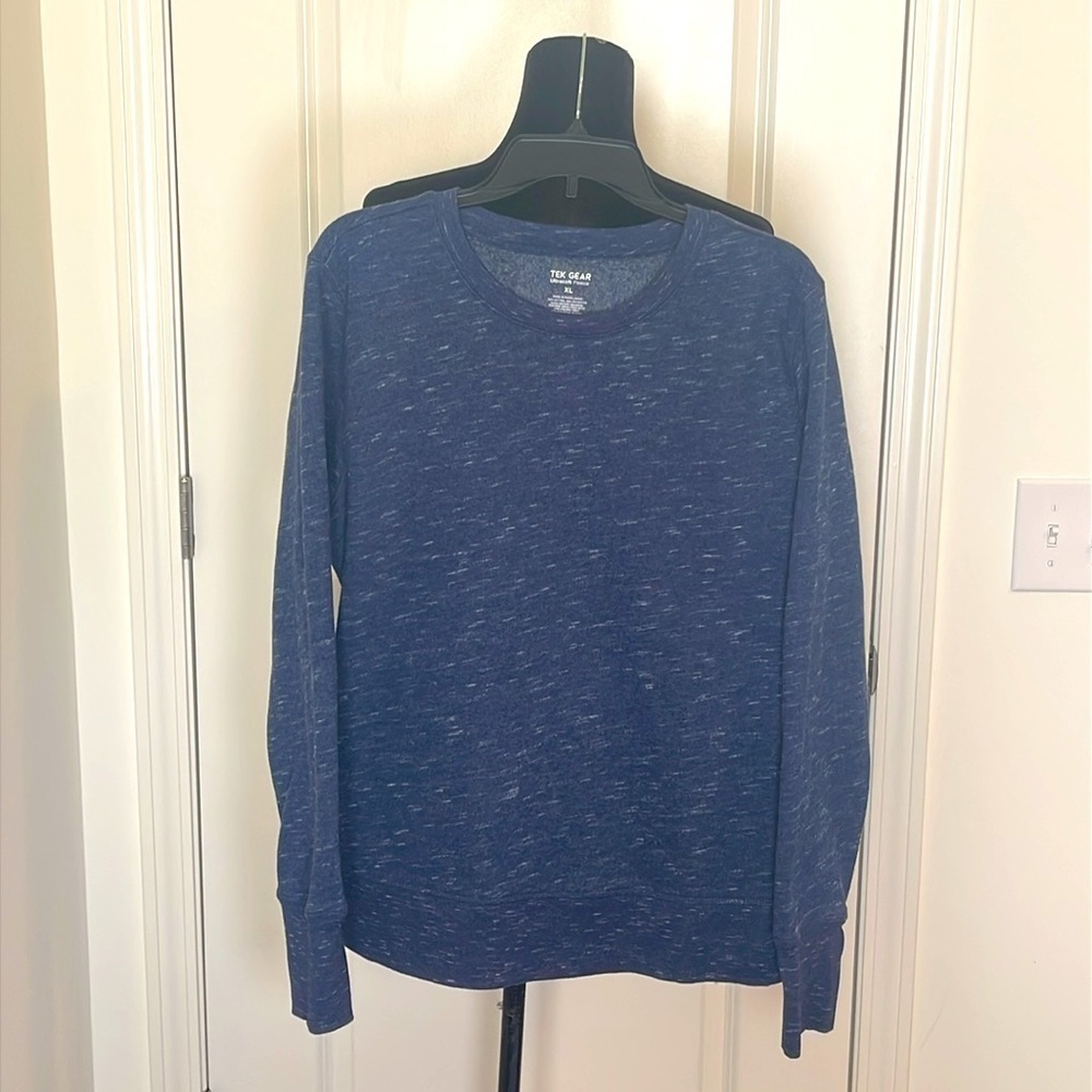 Tek Gear Navy Ultrasoft Fleece Crewneck Sweatshirt Size XL